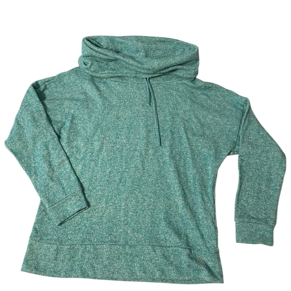Be Inspired Women's Long Sleeve Green Top Cowl Neck Size PL